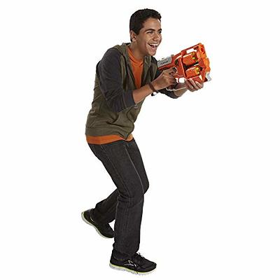 NERF Roblox Strucid: Boom Strike Dart Blaster, Pull-Down Priming Handle, 2  Elite Darts, Code to Unlock in-Game Virtual Item, White