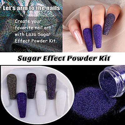 1 Box Nail Glitter Dipping Powder Shiny Pigment Dust Sugar Nail