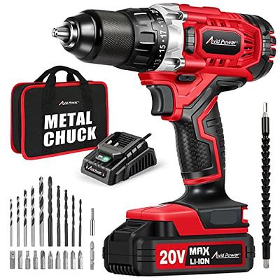 WorkPro 20V Max Cordless Drill Driver Set, Electric Power Impact Drill Tool with