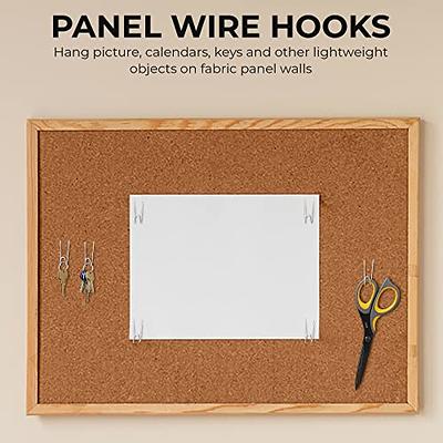 50Pcs Fabric Panel Wall Hooks Panel Wire Hooks, Cubicle Hooks with