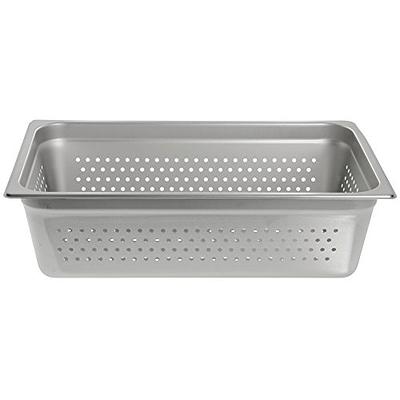 Full-size 6-inch-deep Super Pan V perforated stainless steel steam