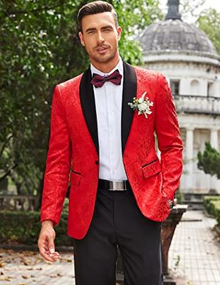 COOFANDY Men's Velvet Blazer Slim Fit Solid One Button Blazer Jacket Tuxedo  for Prom Wedding Party Dinner at  Men’s Clothing store