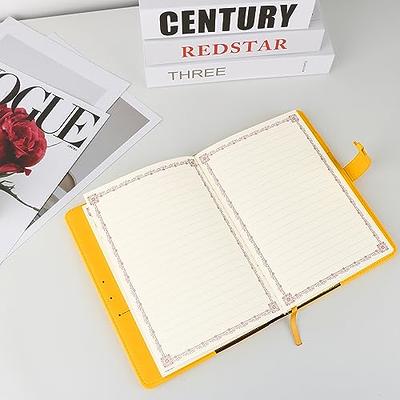 Hardcover Yellow Journal Notebook A5 Size with Gift Box
