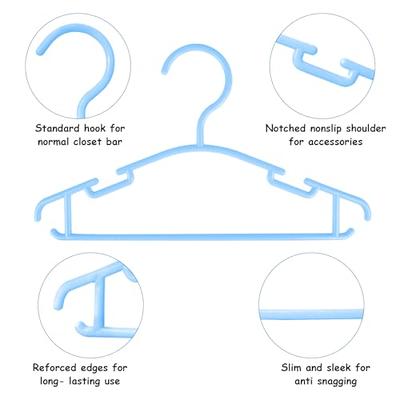 GoodtoU Baby Hangers Kids Hangers 100 Pack Childrens Hangers Child Hangers  Plastic Toddler Infant Nursery Hangers Small Baby Clothes Hangers for