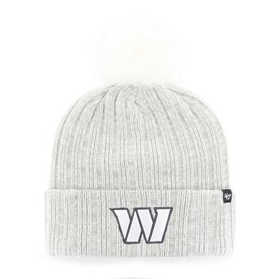 Women's '47 White Dallas Cowboys Meeko Cuffed Knit Hat with Pom