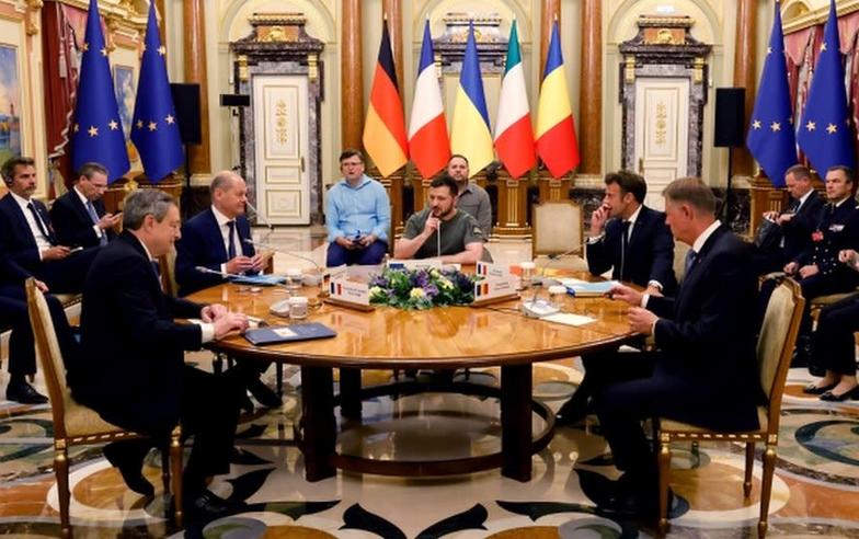 歐洲領導人訪問基輔 重申歐盟歡迎烏克蘭