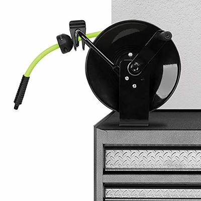 Flexzilla Portable Manual Open Face Air Hose Reel, 3/8 in. x 50 ft., Heavy  Duty, Lightweight, Hybrid, ZillaGreen - L8651FZ - Yahoo Shopping