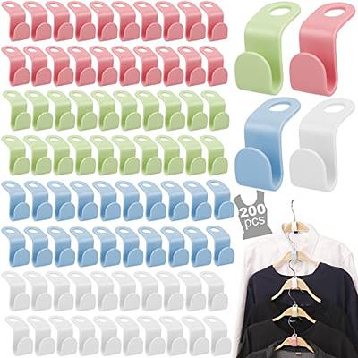 Mlici Clothes Hanger Connector Hooks, 70 Pcs Multi-Level Cascading Hanger  Hooks, Plastic Heavy Duty Cascading Mini Hooks for Velvet Hangers Space