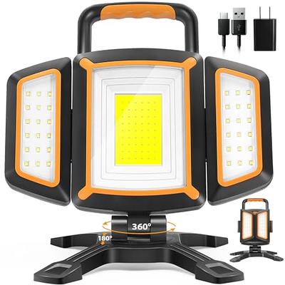 Work Light, 2500lm Bright LED Work Lights, 5200mAh Rechargeable Magnetic Underhood Work Light