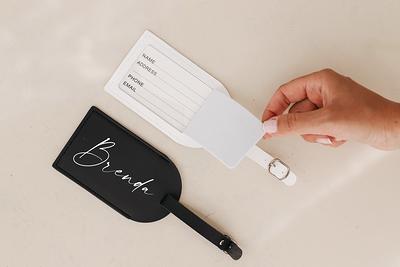 Personalized Luggage Tag, Vegan Leather Luggage Tag, Travel, Personalized  Gift, Wedding Gift, Gift for Couple, Event Place Cards, Gift Tags