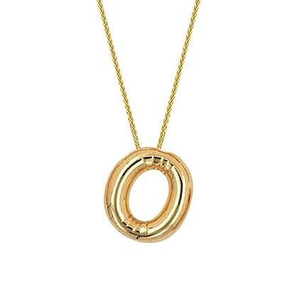 Macy's 14k Rose Gold Necklace, Diamond Accent Letter V Disk