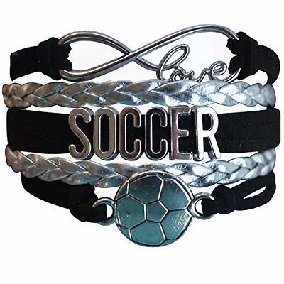 Soccer Charm Bracelet (Black/Silver) Soccer Accessories, Adjustable Soccer  Bracelet, Ideal Soccer Gifts, Bracelets for Soccer Players, Soccer Charm,  Soccer Stuff - by SPORTYBELLA - Yahoo Shopping