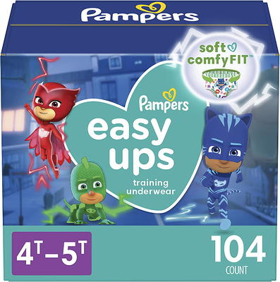 Pampers Easy Ups PJ Masks Training Underwear Toddler Boys Size 4T/5T 104  Count (Select for More Options) - Yahoo Shopping