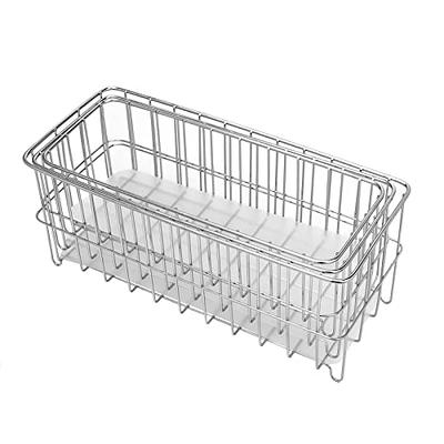  Qcold Bathroom Storage Basket, Metal Wire Basket for