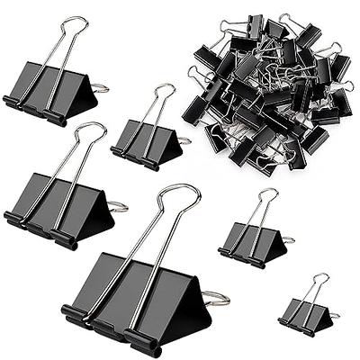 300 Pack Binder Clips Paper Clamps Assorted Sizes (Black), Jumbo, Large,  Medium, Small, Mini and Micro, 6 Sizes for Office, School and Home - Yahoo  Shopping