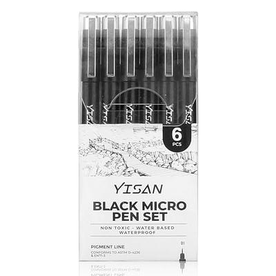 Mr. Pen- Fineliner Pens, 0.2 mm, 6 Pack, Ultra Fine, No Bleed, Bible Pens, Art Pens, Pens Fine Point, Drawing Pens, Sketching Pens, Inking Pens for