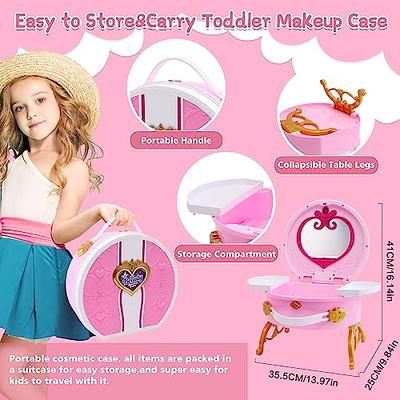 Girls Cosmetics Makeup Pretend Toy Kit Princess Beauty Plastic Play House  Make Up Washable Play Makeup Toys for Children Kids