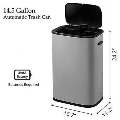 Anborry Bathroom Automatic Trash Can 2 Pack 2.2 Gallon Touchless Motion  Sensor Small Slim Garbage Can with Lid Smart Electric Narrow Waterproof  Garbage Bin for Bedroom Office Kitchen (Black) - Yahoo Shopping