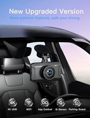 4K Dash Cam Front Built-in WiFi, WANLIPO Dash Camera for Cars with 3 IPS  Screen