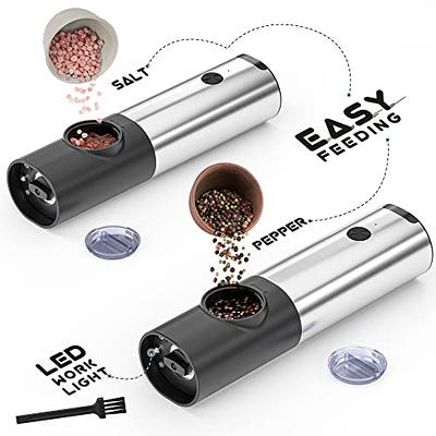 GIVIMO Premium Stainless Steel Salt and Pepper Grinder Set of 2