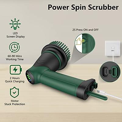 Electric Spin Scrubber, Bathroom Cleaning Handheld Power Scrubber