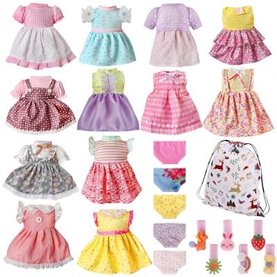 HOAKWA 10 Sets Alive Doll Clothes and Accessories Fits 10-11-12