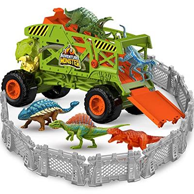 Monster Trucks - 2 Dinosaur Trucks + 2 Toy Dinosaurs