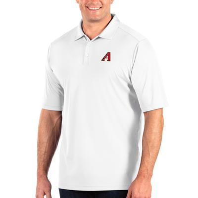 Men's Antigua White/Navy Boston Red Sox Groove Polo Size: Small