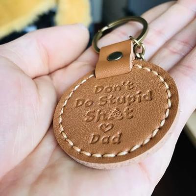 Funny Gift for Your Kids. Don't Do Stupid Shit Love Mom, Gift From Mom,  Gift for Teenagers, 1st Car Key Chain, Drivers License Gift for Son 