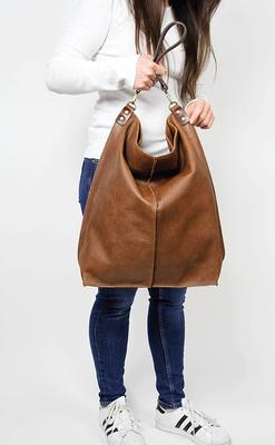 Suede Leather Bag Soft Leather Bag Slouchy Leather Bag 