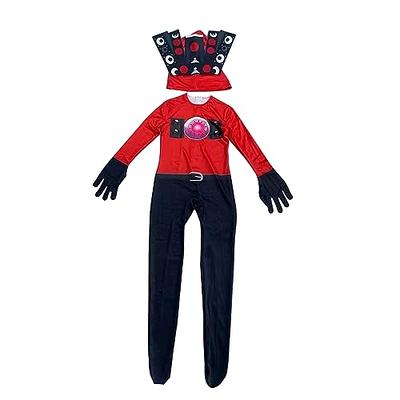 Skibidi Toilet Costume Speakerman Halloween Cosplay Hoodies for Boys  two-piece