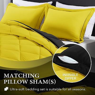 downluxe King Size Comforter Set - Lemon and Black King Comforter, Soft  Bedding Sets for All Seasons -3 Pieces - 1 Comforter (104x92) and 2  Pillow Shams(20x36) - Yahoo Shopping