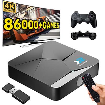Retro Game Console Super Console X2 with 86,000+Games,Video Game Console  with EmuElec 4.5&Android TV 9.0 System,Plug&Play 4K HD Emulator Console  Compatible with Most Emulators,2.4+5G,BT 5.0 (128GB) - Yahoo Shopping