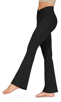 ODODOS 2 Pack Fleece Lined Flare Pants for Women High Waist Bootcut Casual  Yoga Pants, Black+heathergrey, XX-Large : : Clothing, Shoes &  Accessories