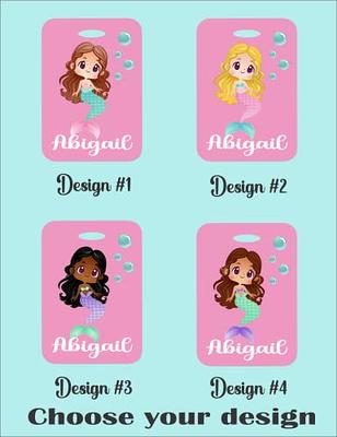 Mermaid Gifts for Girls, Personalized Backpack Name Tag with Strap,  Handmade Luggage ID, Cute Christmas Present for Kids (Design #1) - Yahoo  Shopping