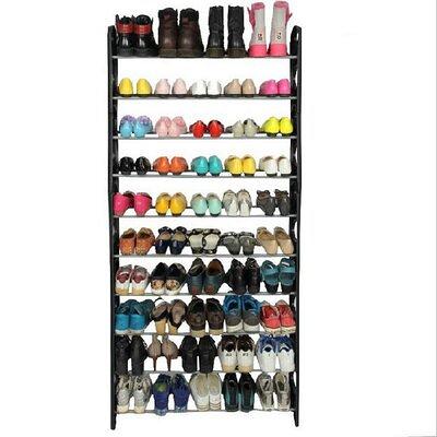 Rebrilliant 24 Pair Stackable Shoe Rack