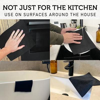 Nordhus Design Large Swedish Dishcloths, 5 Black Cloths, Made in Sweden -  8x9 inch Reusable, Washable Cellulose Cotton Kitchen Cloths - Replace Paper  Towels, Wipes, Sponges, Dish Rags - Yahoo Shopping