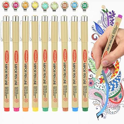 Touch Fish Set of 6 Micro Pens,Art Pens,Fineliner Ink Pens,Technical Drawing  pen,Pigment Pen,Fine Point,Black,Waterproof,for Art Watercolor,Sketching,Anime,Manga  - Yahoo Shopping