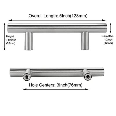 homdiy 30Pack 5in Brushed Nickel Cabinet Pulls Kitchen Cabinet
