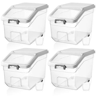 Rice Dispenser Container, Clamshell Rice Container, 22/11lbs Rice  Container, Kitchen Container Barrel, Rice Storage Container Plastic, for  Whole
