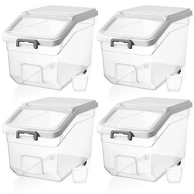 Extra Large Flour And Sugar Containers With Airtight Lid, Rice Storage  Container 20 Lbs / 10.5Qt