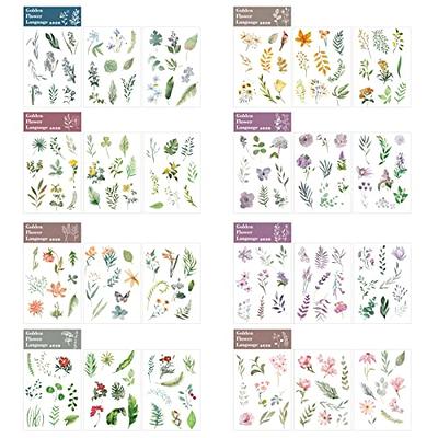 24 PCS Flower Stickers Plant Stickers Scrapbook Sticker Self Adhesive  Decorative Sticker for DIY Laptop Journal Diary Album Art Craft - Yahoo  Shopping