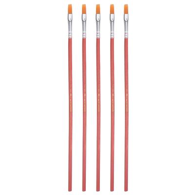 2 Paint Brush 0.35 Thick Soft Nylon Bristle with PP Handle Paintbrush 5Pcs