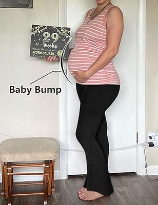 Maternity Bell Bottom Flare Pants Outfit