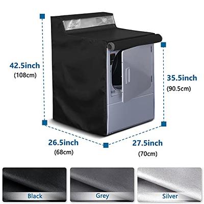 2Pack Washer and Dryer Covers, Portable Washer Cover with Zipper Design Dustproof Waterproof Laundry Covers for Washer and Dryer, Washing Machine