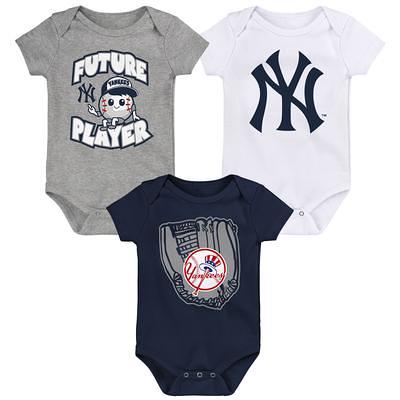 Newborn & Infant Dak Prescott Navy/Gray Dallas Cowboys Name & Number  Three-Pack Bodysuit Set