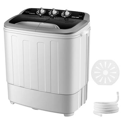 Portable Washing Machine Mini Twin Tub with Washer & Spinner Gravity Drain  Pump