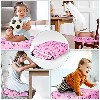 Child Dining Chair Booster Cushion Toddler Booster Seat For Dining Table  Double Straps Washable Cushion Increasing Cushion Fo - AliExpress