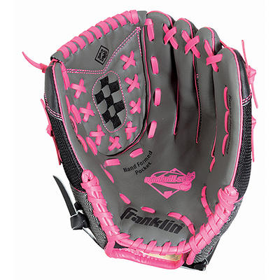 Wilson A200 Girls Tee Ball Glove 10in Black-Pink