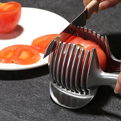 Slicers Tomato Onion Vegetables Slicer Cutting Aid Holder Guide